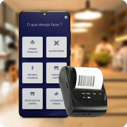 conta digital e maquina PoS reverb